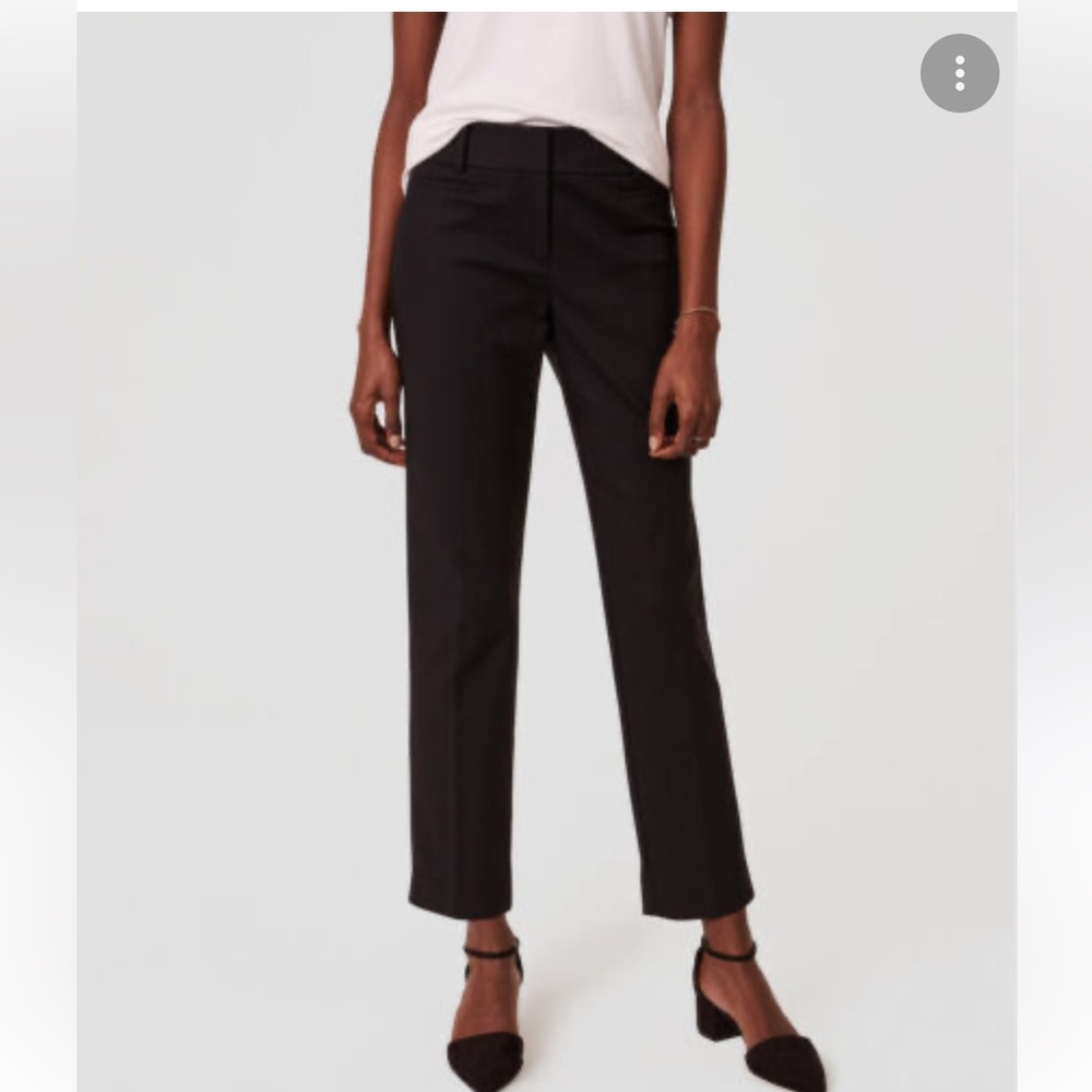 Loft Riviera Black Pant Julie (Curvy) Fit Size 8T